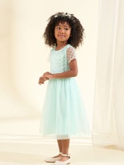 Angel & Rocket Green Anya Beaded Tulle Dress - Image 3 of 8