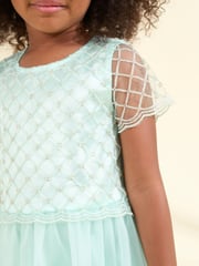 Angel & Rocket Green Anya Beaded Tulle Dress - Image 5 of 8