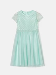 Angel & Rocket Green Anya Beaded Tulle Dress - Image 6 of 8