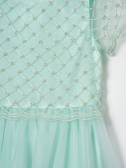 Angel & Rocket Green Anya Beaded Tulle Dress - Image 8 of 8