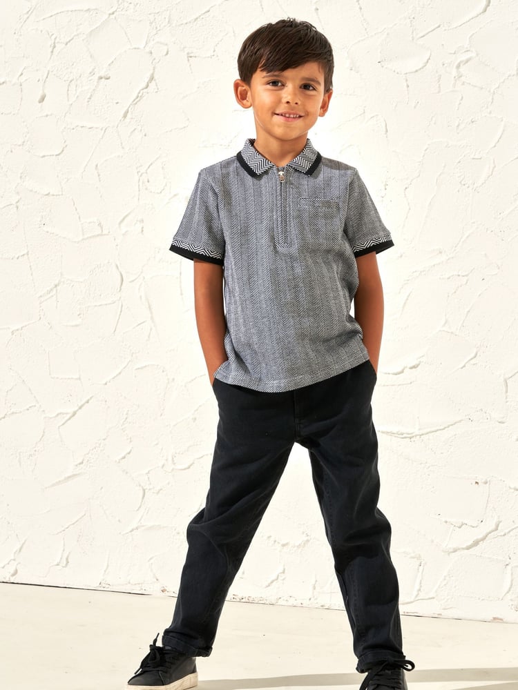 Angel & Rocket Grey Oscar Smart Washed Chino Trousers - Image 2 of 4