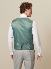 Grey Textured Suit Waistcoat - Image 3 of 8