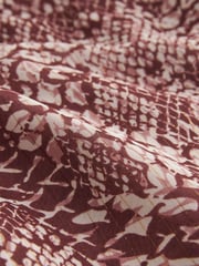 Pink Snake Print Sparkle Flutter Sleeve Mini Dress - Image 6 of 6