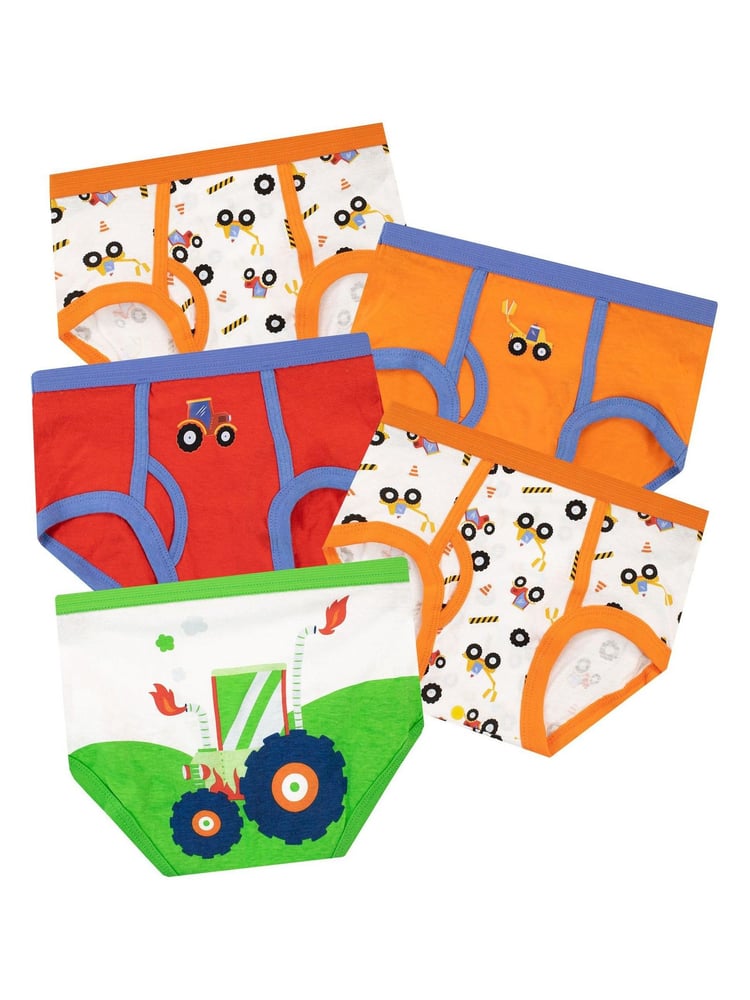 Harry Bear Multi Tractor 100% Cotton Underwears 5 Pack - Image 1 of 5