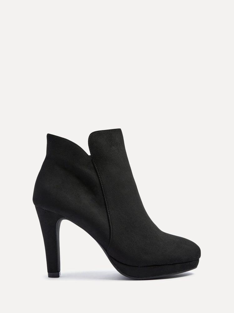 Linzi Black Layara Platform Ankle Boots With Stiletto Heels - Image 2 of 5 Linzi Black Layara Platform Ankle Boots With Stiletto Heels - Image 2 of 5