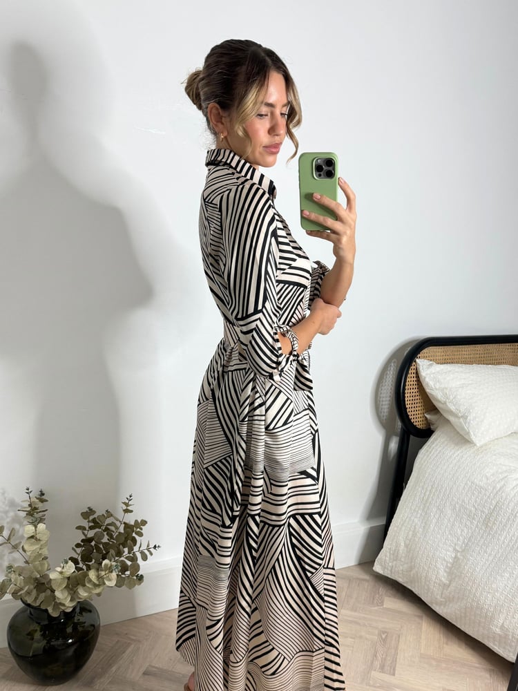 Style Cheat White Daphne Belted Shirt Midaxi Dress - Image 4 of 4