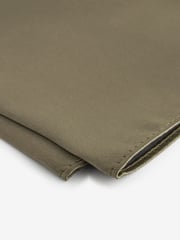 Olive Green Satin Tie And Pocket Square Set - Image 5 of 5