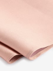 Peach Pink Silk Tie And Pocket Square Set - Image 6 of 6