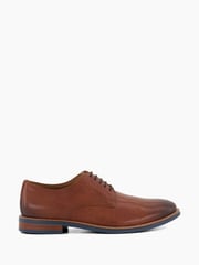 Dune London Brown Standard Fit Stanleyy Soft Leather Gibson Shoes - Image 1 of 5