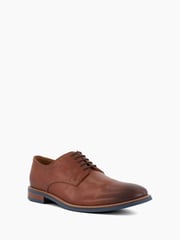 Dune London Brown Standard Fit Stanleyy Soft Leather Gibson Shoes - Image 2 of 5