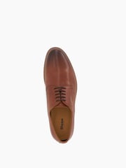 Dune London Brown Standard Fit Stanleyy Soft Leather Gibson Shoes - Image 4 of 5