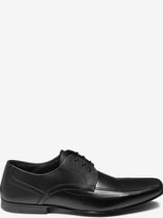 Black Leather Panel Lace-Up Shoes - Image 1 of 4