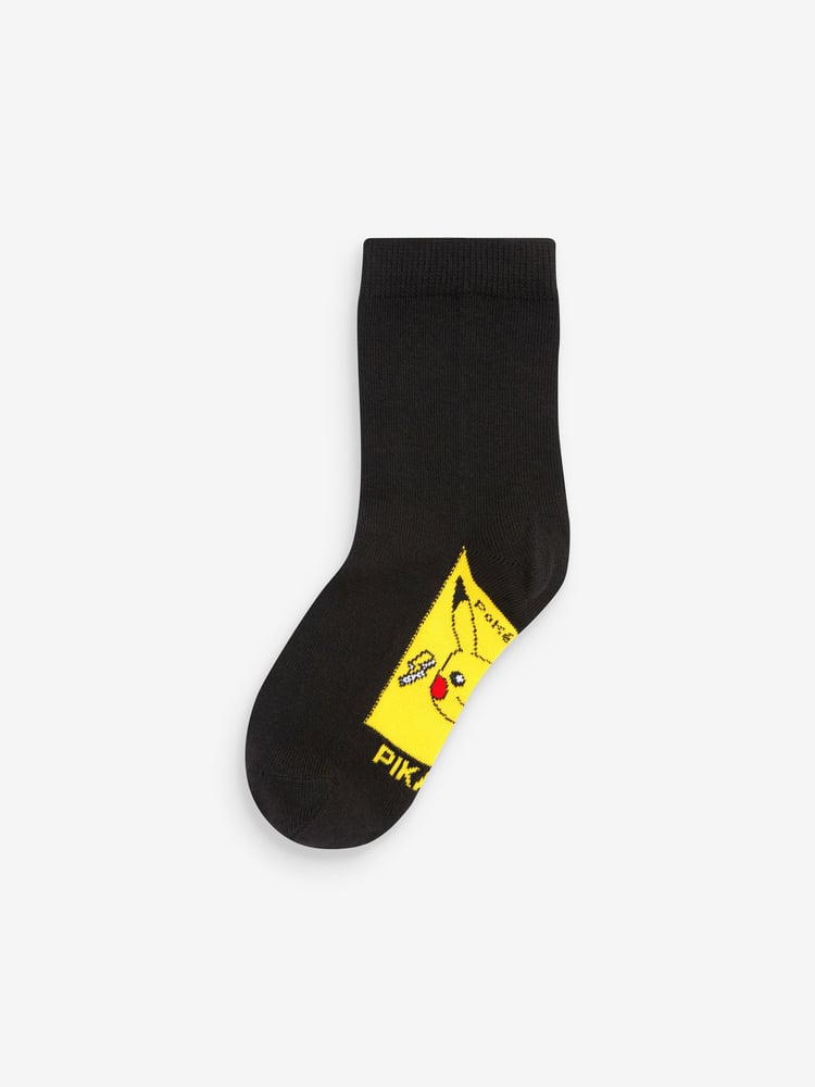 Black 5 Pack Cotton Rich Socks - Image 1 of 6