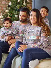 Jojo Maman Bébé – Weihnachtspullover mit Norwegermuster für Herren - Bild 1 von 1
