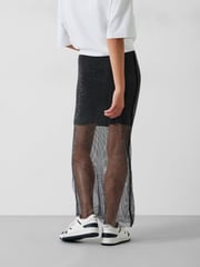 Hush Black Una Sparkle Maxi Skirt - Image 2 of 5