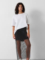 Hush Black Una Sparkle Maxi Skirt - Image 3 of 5