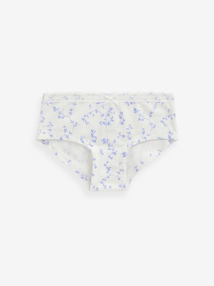 Green/Purple Ditsy Hipsters 5 Pack (2-16yrs) - Image 2 of 8