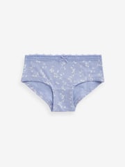 Green/Purple Ditsy Hipsters 5 Pack (2-16yrs) - Image 4 of 8