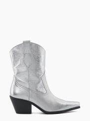 Dune London Silver Pardner Pull On Western Boots - Image 1 of 5