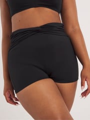 Simply Be Black Magisculpt Twist Front Bikini Shorts - Image 3 of 4