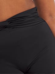 Simply Be Black Magisculpt Twist Front Bikini Shorts - Image 4 of 4