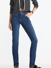 Mid Blue Wash Slim Lift And Shape Jeans - Image 3 of 7