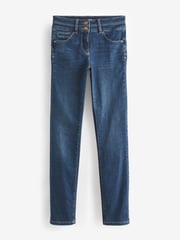 Mid Blue Wash Slim Lift And Shape Jeans - Image 6 of 7
