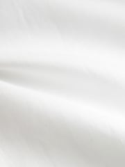White Regular Fit Trimmed Linen Blend Short Sleeve Shirt - Image 8 of 8