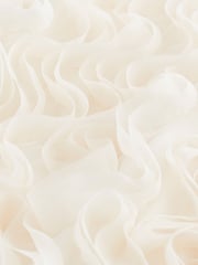 Cream 3D Ruffle Texture Mini Dress - Image 8 of 9