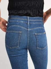 Mid Blue Wash Slim Lift And Shape Bootcut Jeans - Image 5 of 7