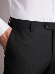 Black Slim Fit Signature Wool Suit: Trousers - Image 4 of 8