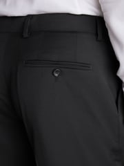 Black Slim Fit Signature Wool Suit: Trousers - Image 5 of 8