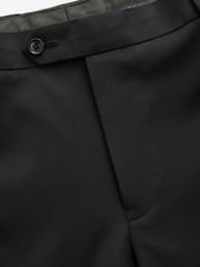 Black Slim Fit Signature Wool Suit: Trousers - Image 6 of 8