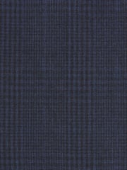 Navy Blue Slim Check Suit: Trousers - Image 5 of 5
