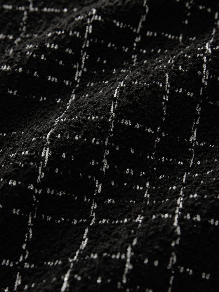 Black Boucle Sleeveless Dress - Image 5 of 5
