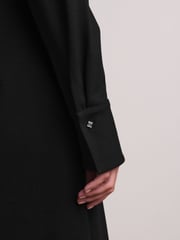 Black Ponte Jersey Long Sleeve Midi Dress - Image 5 of 7
