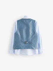 Cham Denim Blue Waistcoat Set (12mths-16yrs) - Image 2 of 5
