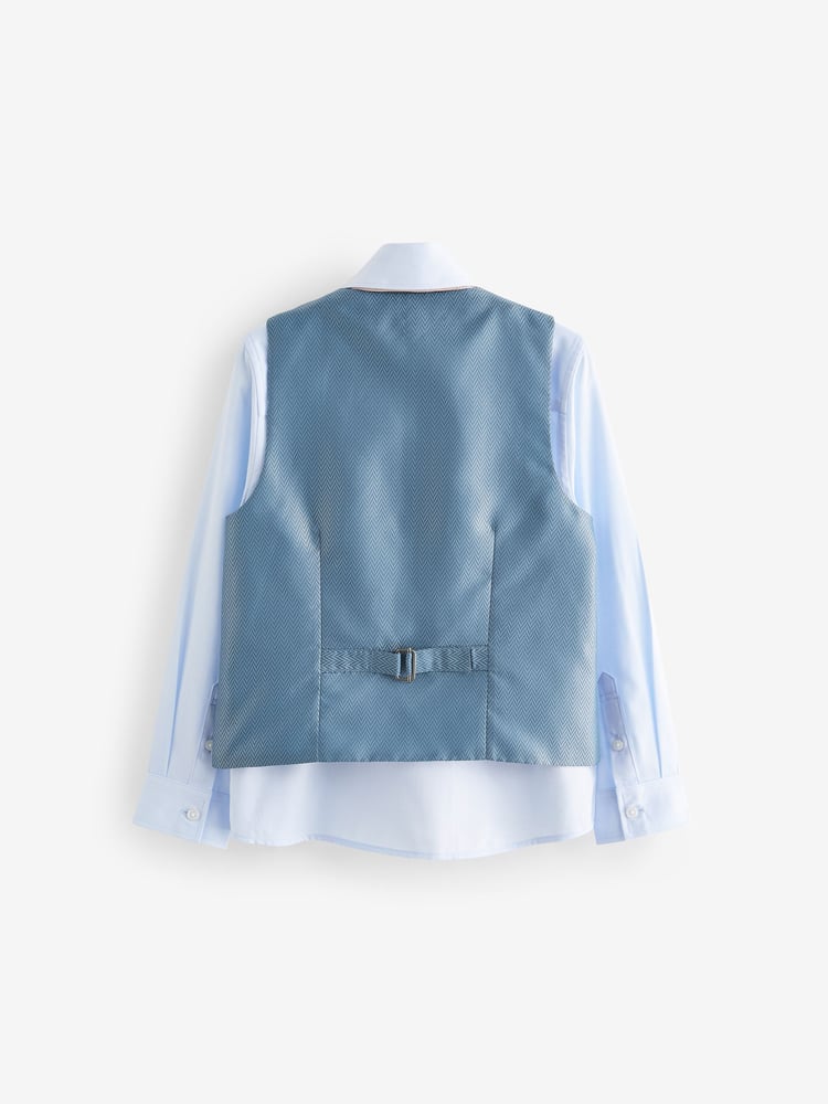 Cham Denim Blue Waistcoat Set (12mths-16yrs) - Image 2 of 5