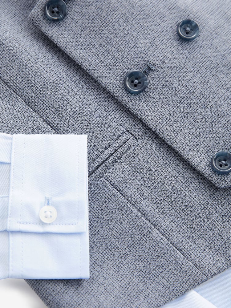 Cham Denim Blue Waistcoat Set (12mths-16yrs) - Image 5 of 5