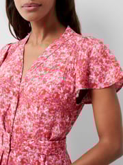 French Connection Red Cass Delphine Midi Dress - Image 3 of 4
