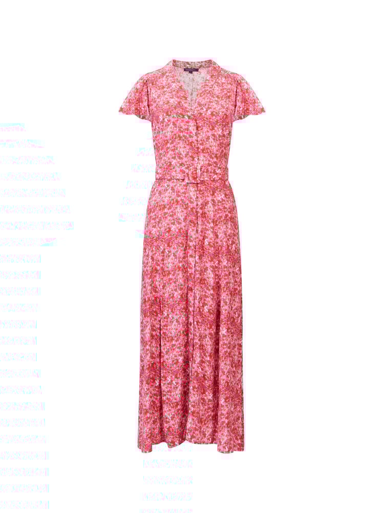 French Connection Red Cass Delphine Midi Dress - Image 4 of 4