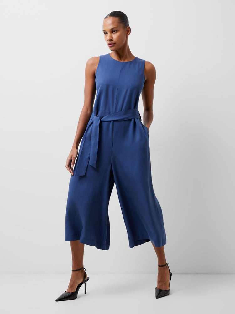 French Connection Blue Arielle Jumpsuit - Image 1 of 3