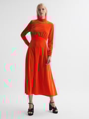Florere Velvet Midi Dress - Image 1 of 7