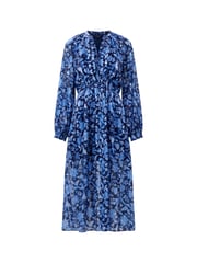 French Connection Blue Cynthia Fauna Midi Dress - Image 4 of 4