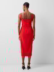 French Connection Echo Crepe Bust Detail Dress - Image 2 of 4