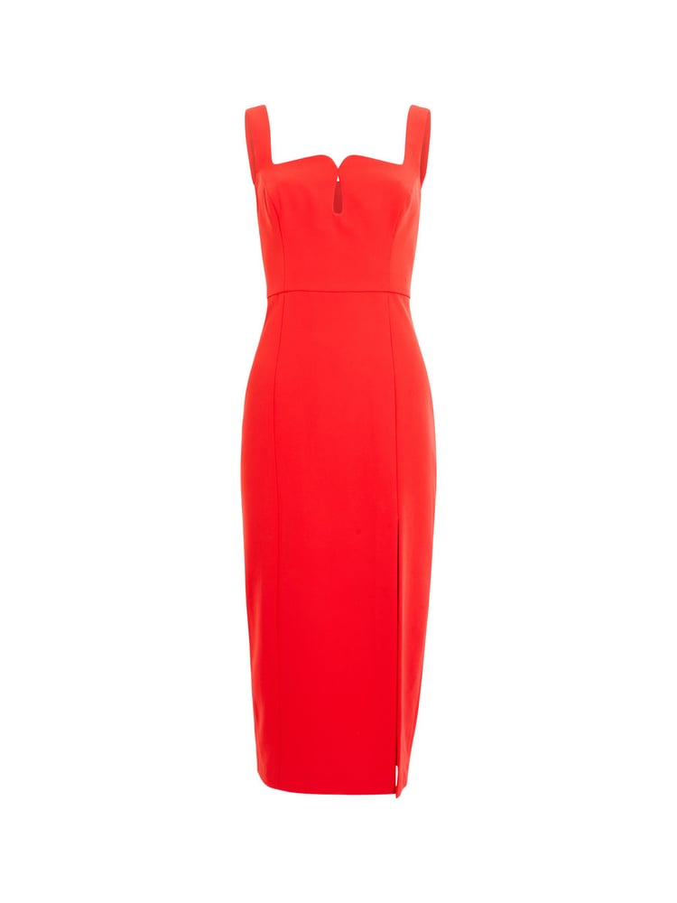 French Connection Echo Crepe Bust Detail Dress - Image 4 of 4