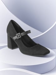 Black Forever Comfort With Motionflex Mary Jane Square Toe Shoes - Image 2 of 6