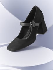 Black Forever Comfort With Motionflex Mary Jane Square Toe Shoes - Image 3 of 6