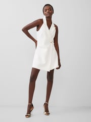 French Connection White Whisper Halter Blazer Dress - Image 3 of 4