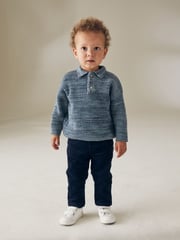 Navy Corduroy Trousers (3mths-7yrs) - Image 2 of 7